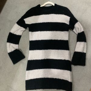 Striped sweater dress